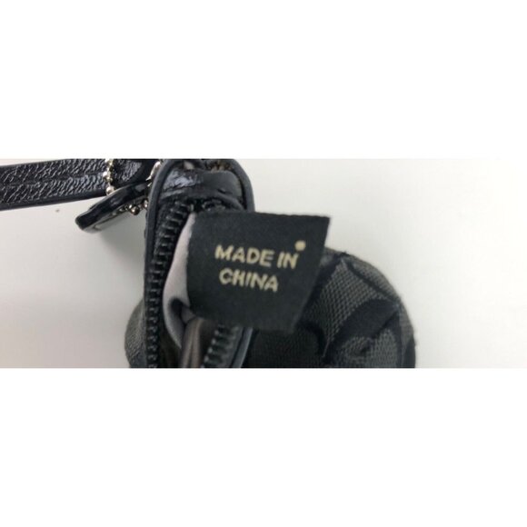 Coach Black Signature Wristlet Purse - Picture 8 of 12